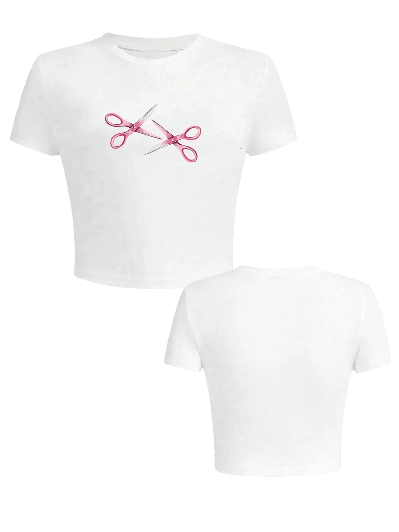 Women's Retro Figure Graphic Y2k Cropped T-Shirt Hip-Hop Elements Summer Daily Wear T-Shirt Y2k Ladies Clothes Female Clothing