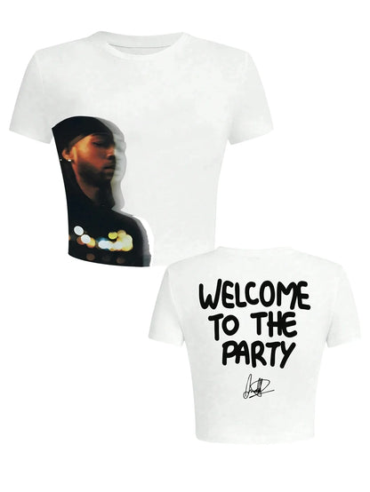 Women's Retro Figure Graphic Y2k Cropped T-Shirt Hip-Hop Elements Summer Daily Wear T-Shirt Y2k Ladies Clothes Female Clothing