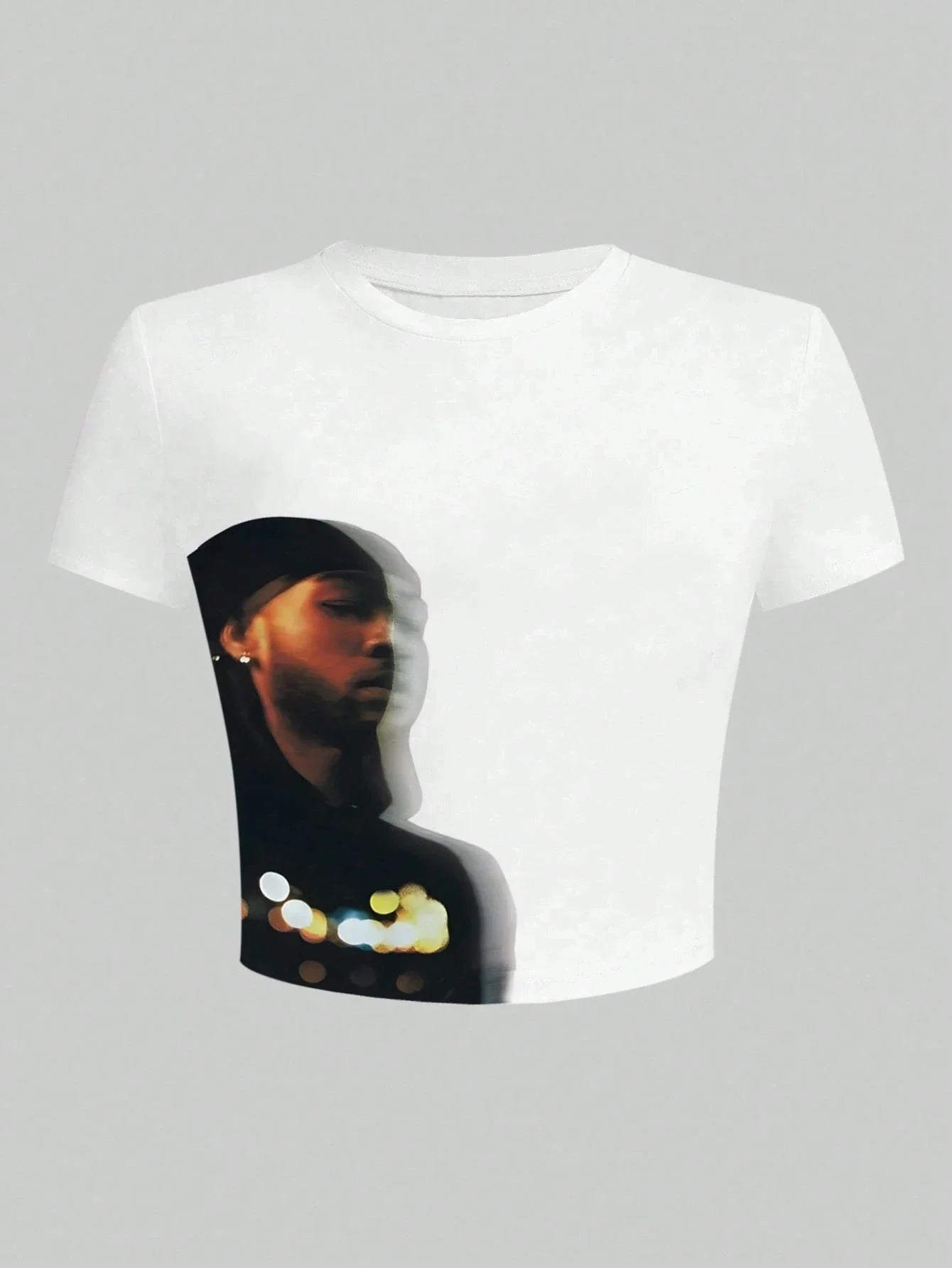 Women's Retro Figure Graphic Y2k Cropped T-Shirt Hip-Hop Elements Summer Daily Wear T-Shirt Y2k Ladies Clothes Female Clothing