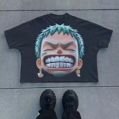 Harajuku Letter Graphic T Shirts Y2k Tops Men Women High Street Oversized T Shirt Pro Choice Streetwear Vintage Tee Clothing