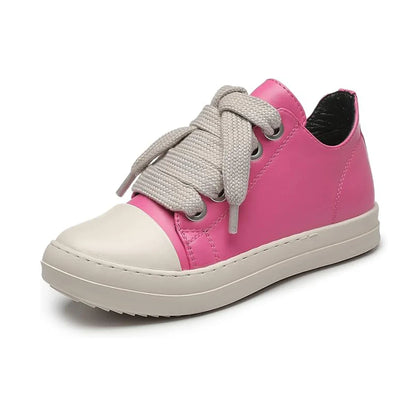 Men's Coarse Shoelaces, Low Cut Flat Bottom Casual Shoes, Minimalist College Style Sports Shoes