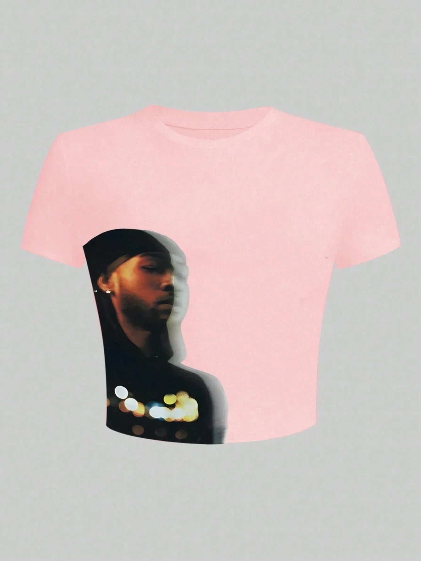 Women's Retro Figure Graphic Y2k Cropped T-Shirt Hip-Hop Elements Summer Daily Wear T-Shirt Y2k Ladies Clothes Female Clothing