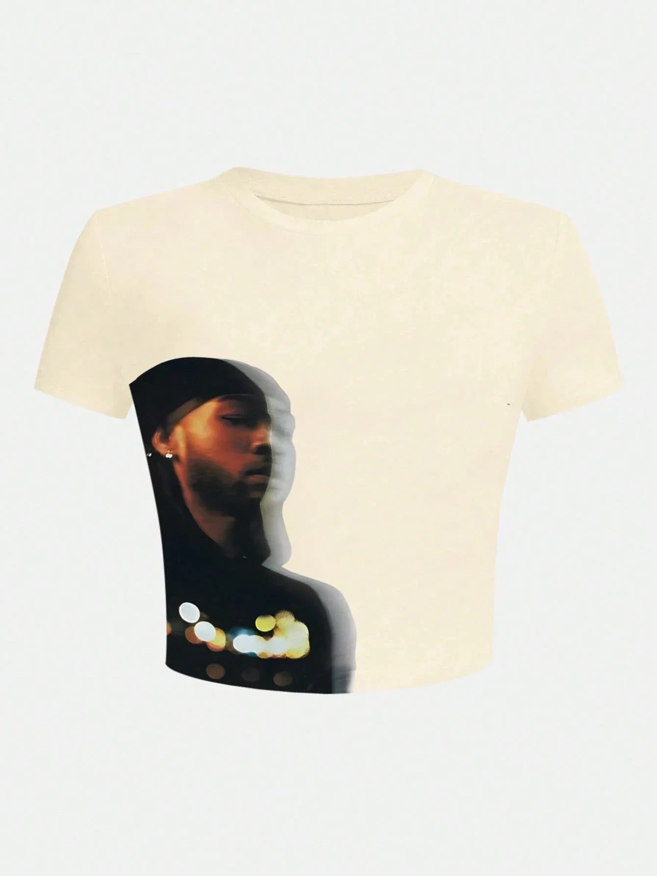 Women's Retro Figure Graphic Y2k Cropped T-Shirt Hip-Hop Elements Summer Daily Wear T-Shirt Y2k Ladies Clothes Female Clothing