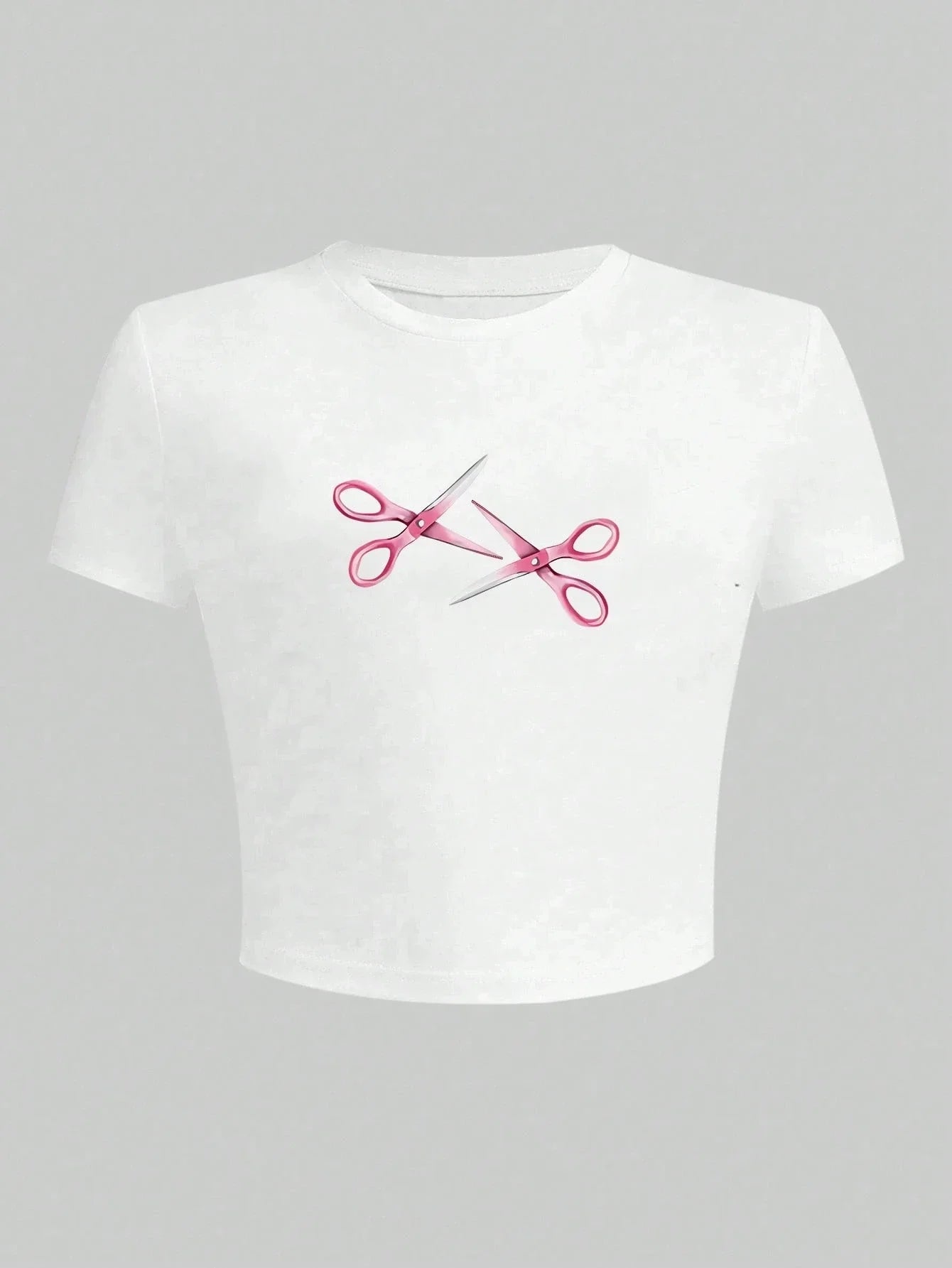 Women's Retro Figure Graphic Y2k Cropped T-Shirt Hip-Hop Elements Summer Daily Wear T-Shirt Y2k Ladies Clothes Female Clothing