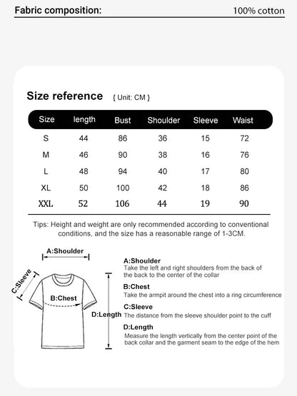 100% Cotton Washed T-Shirts For Women Loose O-Neck Crop Tops Y2k Street Female Clothes Summer Casual Vintage Short Sleeve Tees